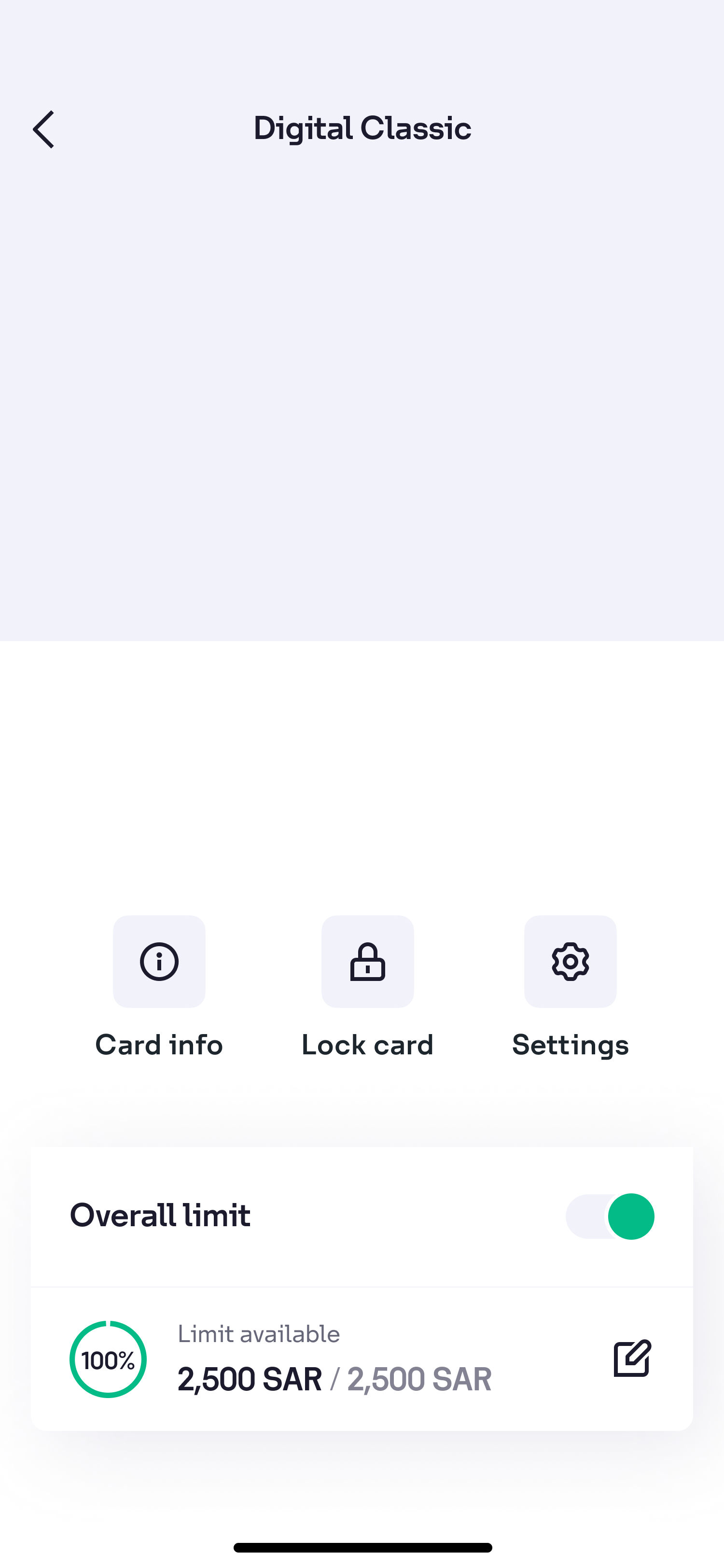 Digital card in frame